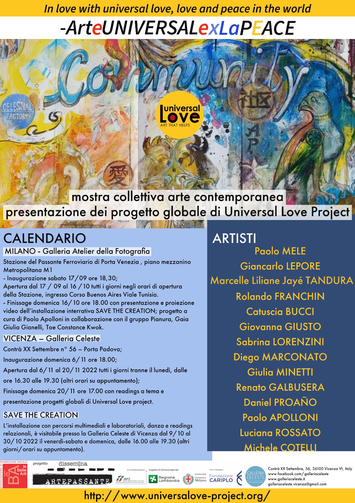 COMMUNITY, il nuovo progetto di Universal Love Project